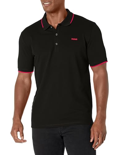HUGO Men's Slim Fit Cotton Mix Polo Shirt