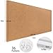 Large Bulletin Board, Foldable 72x48 Inches Cork Board Alternative, Large Felt Board Decorative Pin Board for Wall, Foldable Photo Board Self-Adhesive Vision Board with 36 Pushpins Brown