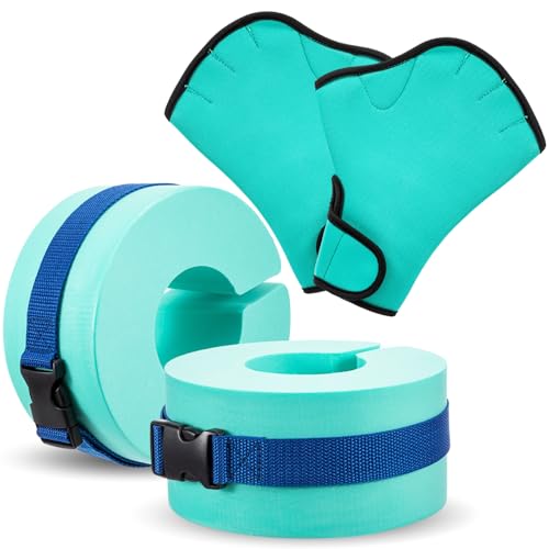 Ensemble d'aérobic aquatique WinnerWhy avec gants de natation et poignets en mousse pour fitness
