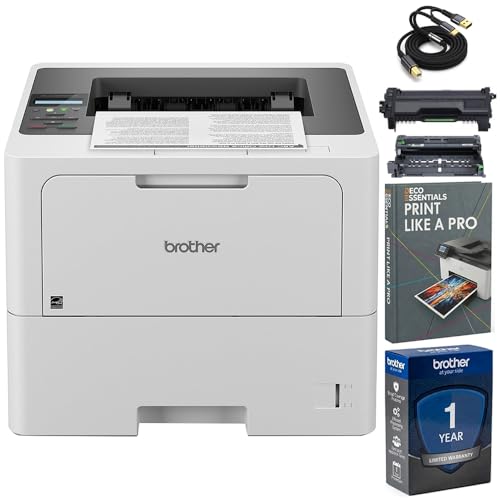 Brother HLL6210DW Monochrome Laser Printer Business with Large Paper...