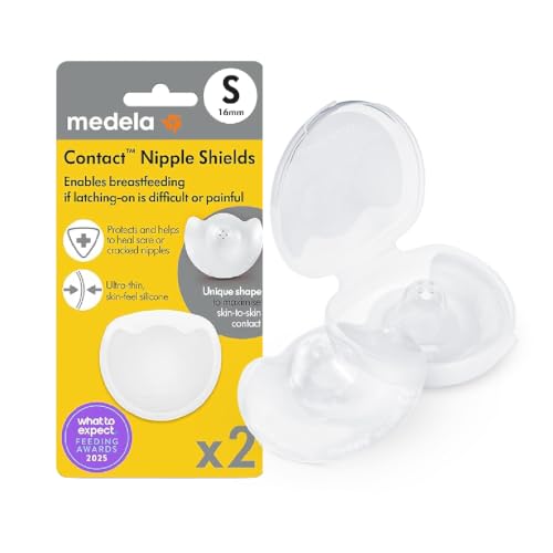 Medela Contact Brusthütchen zum Stillen – 16 mm – Zum Schutz bei wunden oder rissigen Brustwarzen und zur Unterstützung beim Anlegen… – Ansicht 1