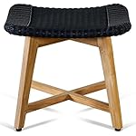 OUTLIV. Clovelly Hocker Teak/Geflecht
