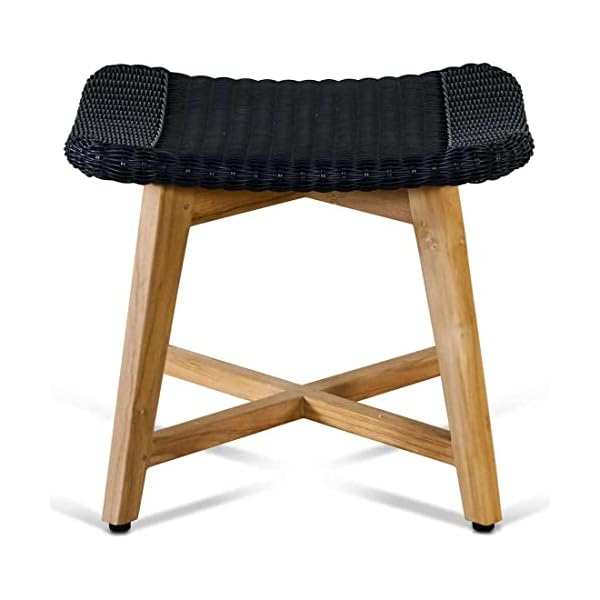 OUTLIV. Clovelly Hocker Teak/Geflecht