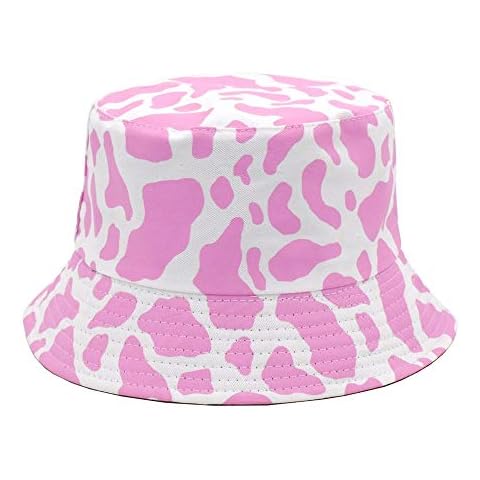 ARKIM Reversible Pink Cow Bucket Hat Cover