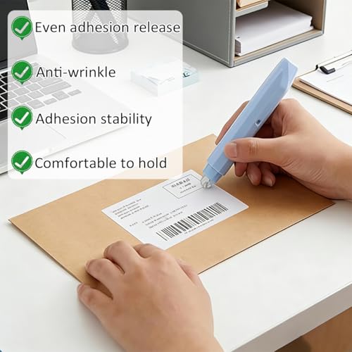 4 Stück Kleberoller Doppelseitig, Kleberoller Stift für Fotoalbum & Scrapbooking, Doppelseitiges Klebeband Roller (20m Gesamt), Fotokleber Roller Faltenfrei, Transparent für Bastelarbeiten, Schule