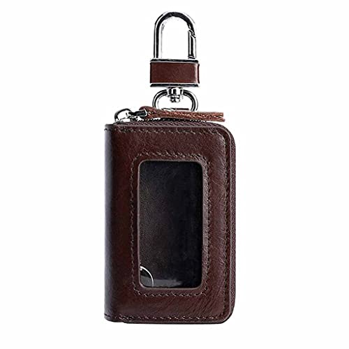 Porte-clé voiture cuir pochette zippée étui clé universel homme femme