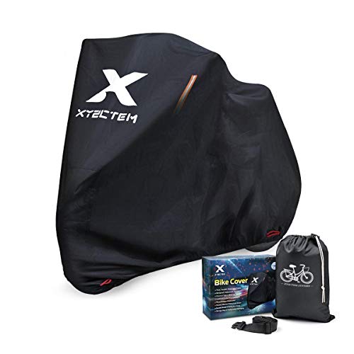 XYZCTEM Bike Cover, All Season Outdoor Protection Thick 210D Oxford Waterproof Heavy Duty
