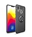 Xiaomi Mi Max 3 Case,MYLB Ultra Slim Lightweight TPU Car Holder Cover Stent TPU, 360 Degree Rotating Ring Magnetic Car Mount Rugged Case for Xiaomi Mi Max 3 (Black)