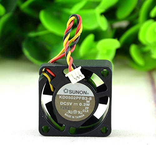 25mm 5V Cooling Fan KD0502PFB3-8 for Hard Disk Drives - 0.3W Low Noise Small