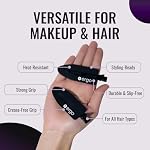ERGO No-Crease Hair Clips – 4 Pcs Heat-Resistant Crimpless Clips for Hair Styling, Sectioning, Makeup | No Bend Clips for Women, Curls, Bangs, Salon Use - Image 3