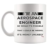 Jokes Aerospace Engineer Mug Coffee Cup Engineers Gifts for Men Women - Astronautical Aeronautical Engineering Birthday Mugs For Office