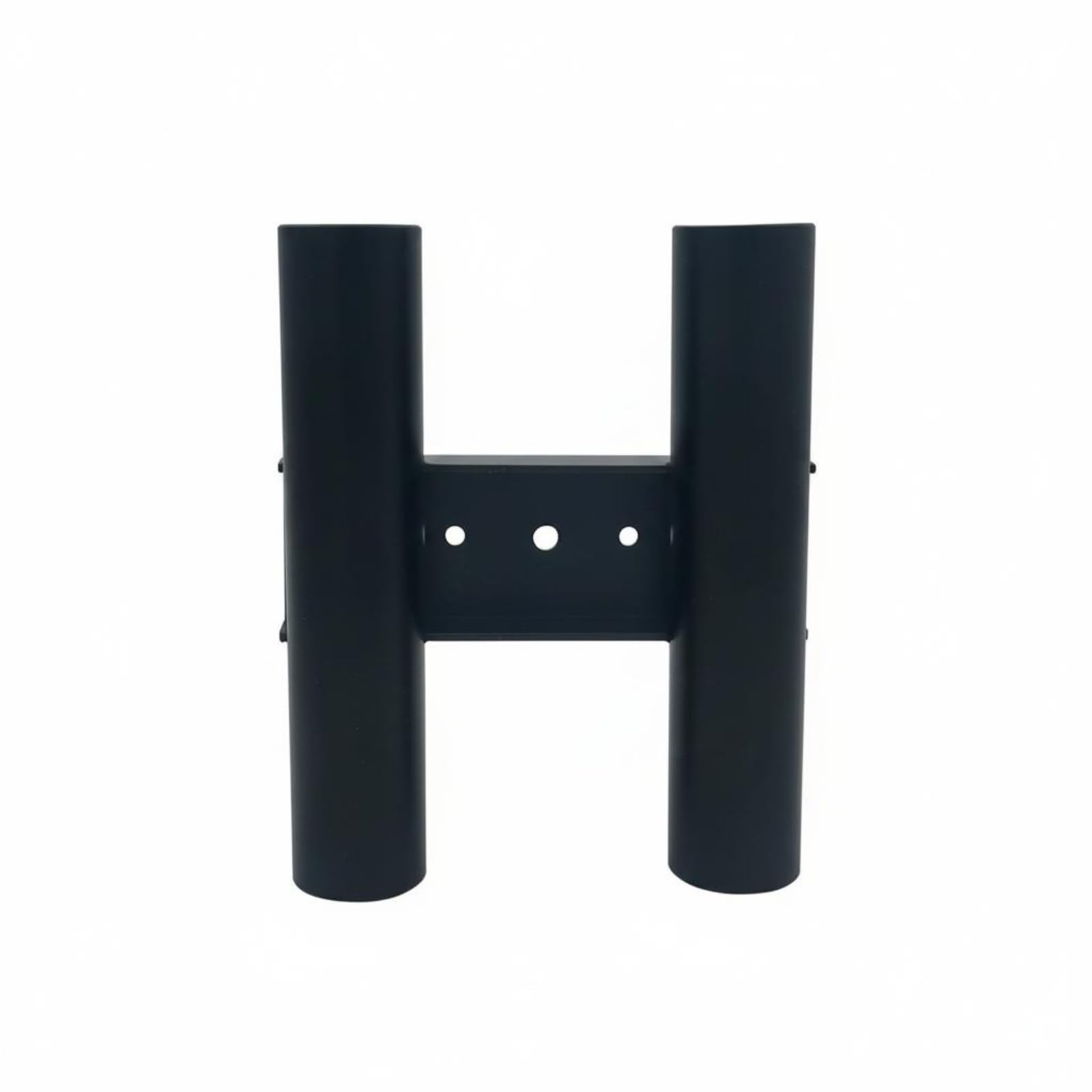 Black Aluminum Rod Rack Dual Tube Rod Holder for Motorboat, Vehicle, Black 2-Rod Holder-image-7