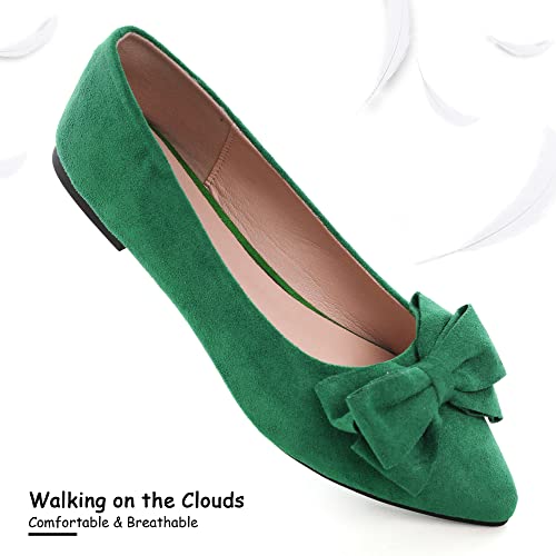 Image of Dear Time Women's Ballet Flats Dress Ballet Shoes Slip on for Office Work Comfortable Shoes