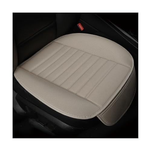Yourkar Car Seat Cover for Front Seat Anti-Slip & Waterproof Leather Auto Front Seat Pad Protector Durable Driver Bottom Seat Cushion Cover with Storage Pocket Car Accessories (Gray)