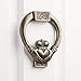 Signature Hardware 325679 5-3/4" x 5" Claddagh Solid Brass Door Knocker
