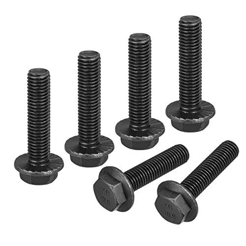 Boulons M12 x 50 mm à embase crantée uxcell en acier carbone 10.9 haute résistance