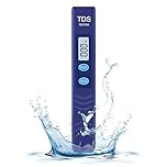QNCIGER TDS Meter, Digital Water Quality Tester with Automatic Temperature Compensation (ATC), 0-9990 ppm Range, for Drinking Water, Tap Water, Aquariums, Water Filters (Blue)