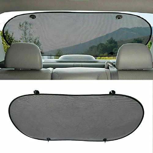 Riloer Car Sun Shade, Uv Protection Folding Auto Rear Window Sunshade, 50 X 100Cm Universal Mesh Back Window Visor With Suction Cups #TOP8