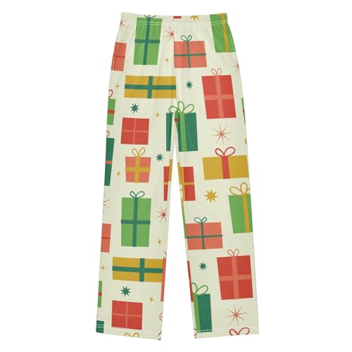 Boys' Pants Retro Long Bottoms Jogger Pants Elastic Waist Trousers with Pockets S-XL