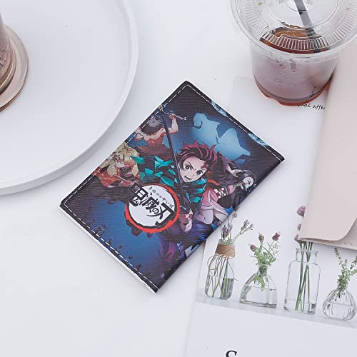 Slayer Leather Passport Holder Cover Anime Kimetsu No Yaiba Cosplay Passport Wallet Credit Card Case For Women(Pa-Slayer A) #TOP2
