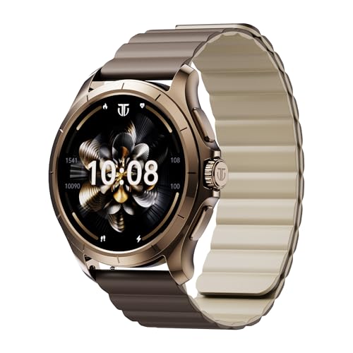 Titan Evoke 2.0, 1.32' AMOLED Display Smart Watch with AOD,1000 Nits, Functional Crown, Magnetic Strap, Metal...