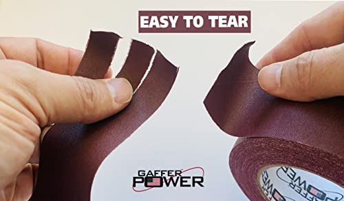 Gaffer Power Gaffers Tape 2 Inch | Deep Rich Burgundy | USA Made Quality | Leaves No Residue - Thumbnail 3
