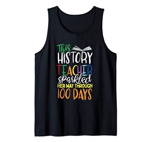 100 Days of History Teacher Gift Geek 100th Day of School Canotta