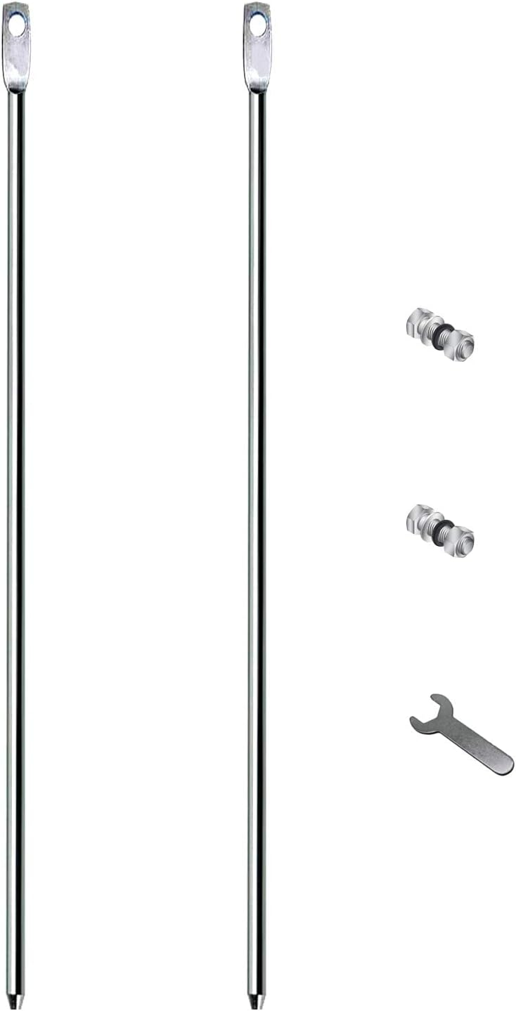 Stakes for Yard Signs, 15.7" Metal Stakes for Signs on