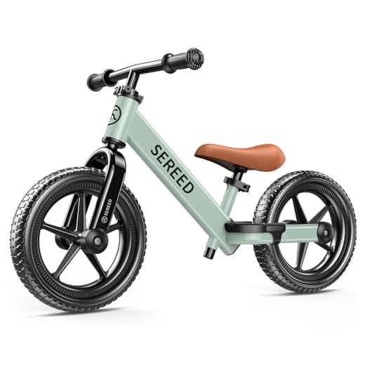 SEREED Toddler Balance Bike 2 Year Old, No Pedal Kids Bicycle Toys for 2-5 Years Old, Tool-Free Adjustment, Customize Plate with Stickers, Gift for 2-3 Boys Girls (Mint Green)