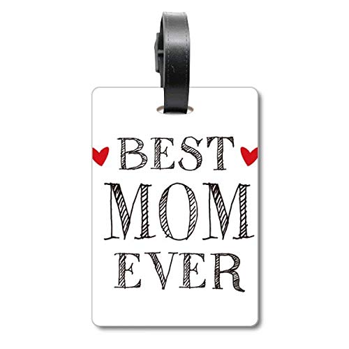 Étiquette valise voyage Best Mom Ever porte-adresse avion