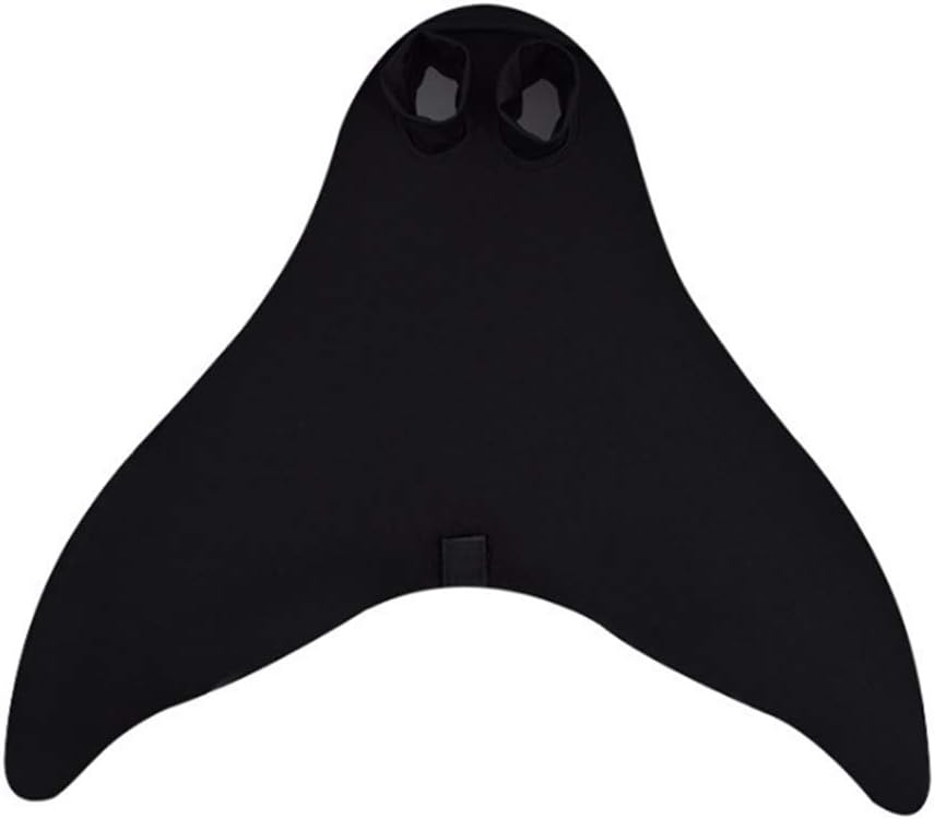 MitefMermaid Tail Monofin for Child and Adult Mermaid Swim Fin, Black, Child