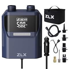 ZLX Pompa Elettrica SUP 50PSI, Compressore Aria Portatile, Con Cavo Auto 3m 12V DC, Alta Pressione, Pompa per Tavole Gonfiabili, Kayak, Barche, Tende, Materassi ad Aria