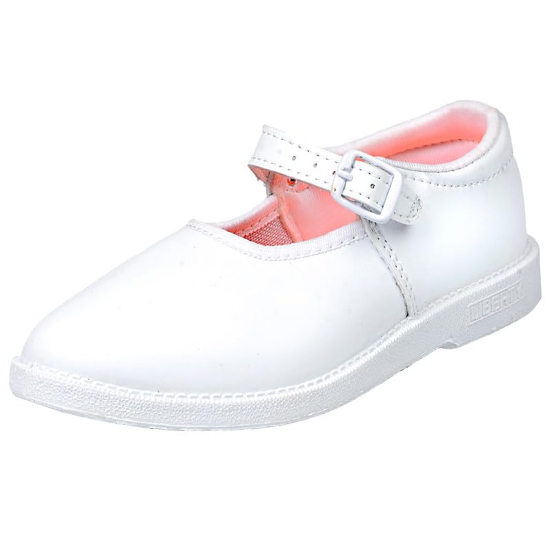 Image of Liberty Girls Black & White School Shoes