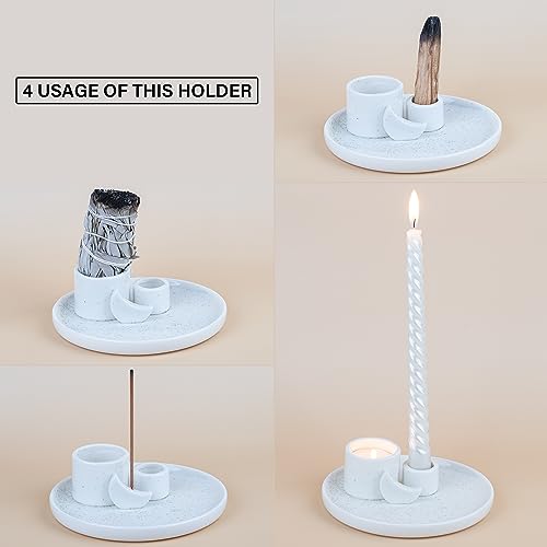 ZenBless Incense Burner Palo Santo Sage Holder for Burning Incense Holder for Sticks Ceramic Candle Holder - Image 2