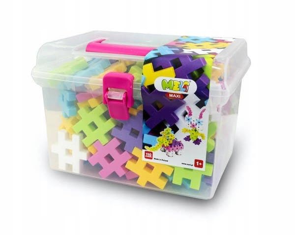 Meli Maxi Pink Travel Box 110 bloques de construcción