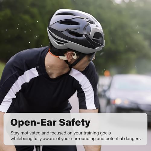 Image of snowpanda Bone Conduction Headphones, Wireless Open-Ear Bluetooth 5.3, 32GB MP3 Player, 8 Hours Battery, IP68 Waterproof - for Running, Workouts