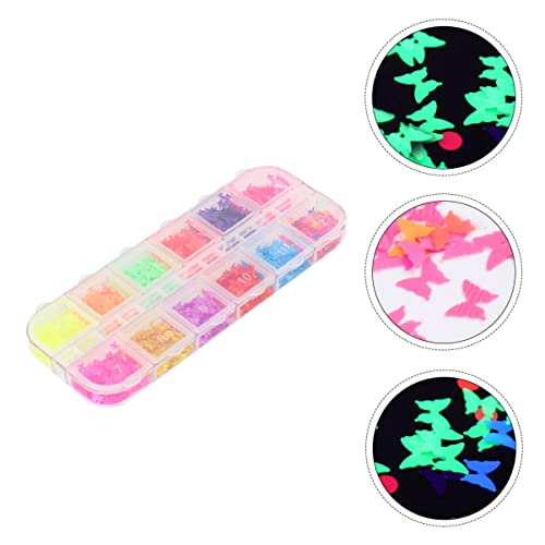 LALAFINA 2 caixas de adesivos de maquiagem para meninas loja fluorescente feminina luminosa holográf