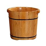 Footbath，Solid Wood Natural Thicken Foot Basin，Foot Basin Wooden Bucket，Foot Spa Wooden Tub，Solid Wood Foot Basin，Foot Bath Tub，feet Soaking Tub