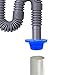 3 Pack Drain Pipe Seal Hose Silicone Plug,Washing Machine Drain Hose Seal Deodorant Plug for Bathroom Kitchen Cleaning Tools Petal Drain Pipe Seal Plug (Blue)