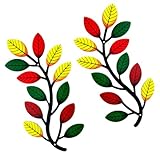 Décoration murale en métal représentant des feuilles – un magnifique cadeau de pendaison de crémaillère pour votre famille, vos amis et vos collègues ; ils apprécieront ces objets en fer forgé et cette décoration murale en forme d’arbre