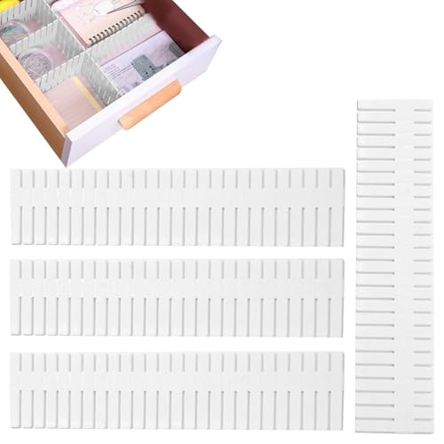 Separatori di cassetti per vestiti, divisori per cassetti per biancheria intima | 4 pezzi biancheria intima Organizer per cassetti,Organizzatore di separatori per cassetti regolabili, organizzatore di