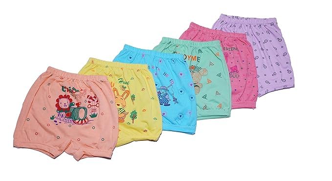 Baby Boys & Baby Girls Unisex Cotton Printed Panty Organic Summer Toddler Bloomer |Shorts Pants Sets |Briefs| Newborn Underwear Combo Pack of 6-image-20