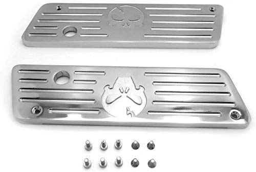 Cubierta de cierre rígida para alforja CNC de aluminio cromado compatible con Harley-Davidson Touring FLHT 1993-2013 miniatura 1