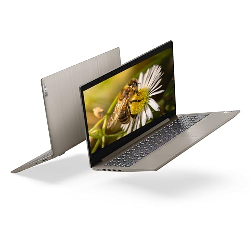 Image of Lenovo IdeaPad 3 15.6 inch FHD Anti-Glare Laptop, Intel Core i3-1115G4 up to 4.1GHz, 8GB DDR4, 512GB SSD, Webcam, HDMI, Bluetooth, Fingerprint Reader, Windows 10 Home S, TWE Mouse Pad, Almond