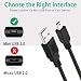 SIOCEN Mini USB Cable Braided 3FT Type A to Mini B Charger Cord for GoPro Hero 3+,PS3 Controller Cable,MP3 Player,Garmin GPS,Dash Cam,Canon PowerShot Rebel ELPH Camera for Sony Playstation 3 (3M)
