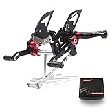 Arashi(Version 2.0) Adjustable Rearsets for Kawasaki Z125 / PRO 2016-2023 Motorcycle Accessories Foot Pegs Footrests Rear Set Black 2017 2018 2019 2020 2021