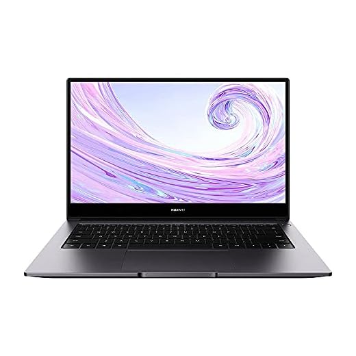 HUAWEI MateBook D 14 PC Portable 14 pouces, FHD, Design Premium en Métal, Intel Core i5, RAM 8 Go, SSD 512Go, Windows 10 Home, Capteur D'empreinte Digitale, Clavier Français AZERTY, Gris