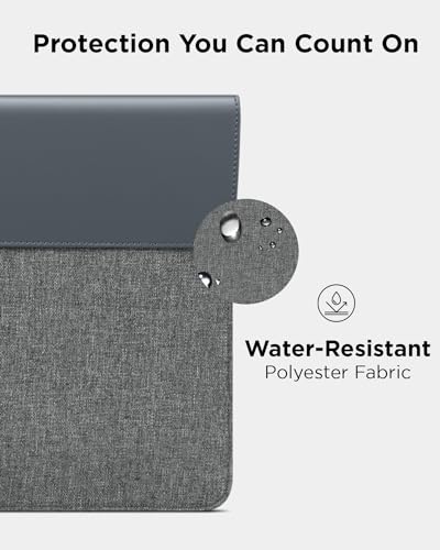 Image of Lenovo 13 /14-inch Laptop Sleeve (S100) - Ultra Thin Form-Fitting Case Compatible with MacBook Air, iPad & More a€ inch Lightweight Folder Sleeve with Accessories Pocket & Magnetic Closure