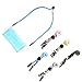 Tovip 10Pcs Mixed Color Hat Chin Cord with Adjustable Cord Fastener - Unisex Removable Sun Hat Chin Strap with Spring Loaded Stop Cord Lock, Windproof Buckle Retaining Clip