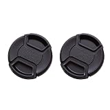 IMZ Lens Cap Bundle - 2 x 58MM Front Lens Filter Snap On Pinch Cap Protector Cover for DSLR SLR Came